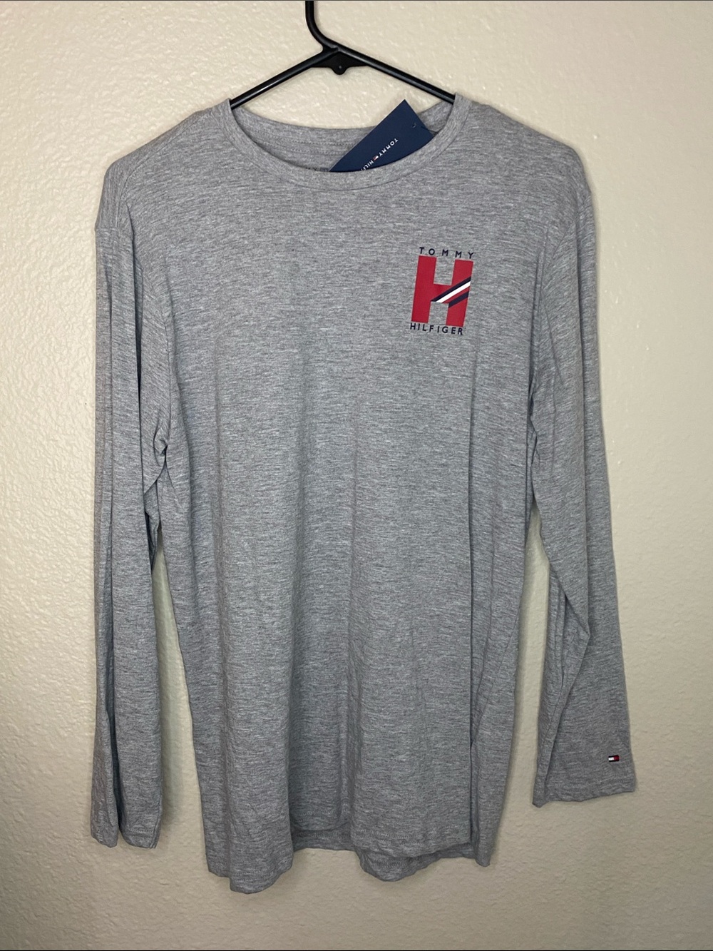 Tommy H Hilfiger Cotton Long Sleeve Gray